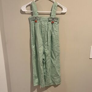 STELLA MCCARTNEY KIDS Girls Mint Butterfly Applique Jumpsuit Size 4 Years